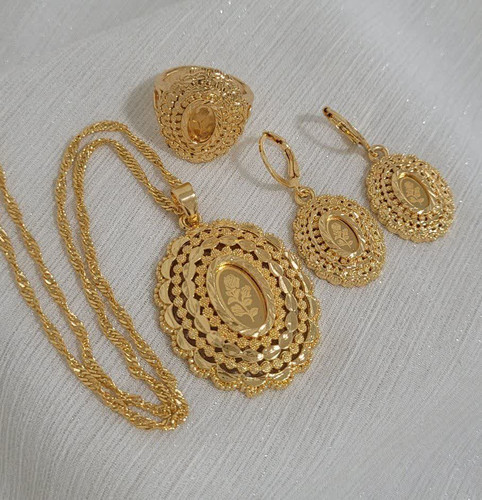 سرویس گل بیضی تراشدار طرح طلا روس