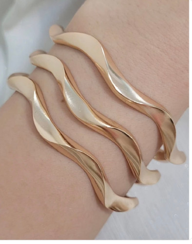 النگو طرح طلای زنانه،مدل اپل،اصل آلیاژ،رنگ ثابت💎